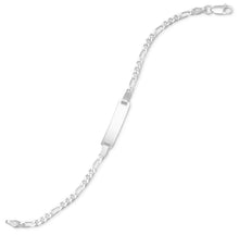 6" Figaro Chain ID Bracelet
