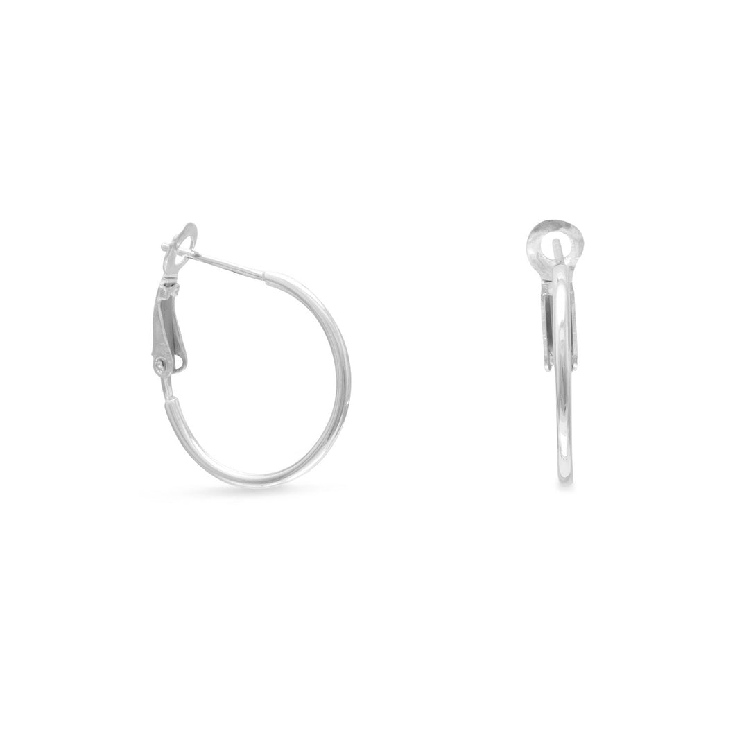 1mm Clip Post Hoop Earrings