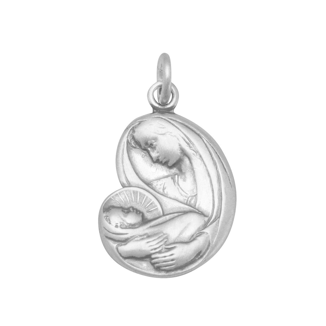 Virgin Mary with Baby Jesus Charm