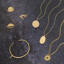 Cosmic Constellations! 16" + 2" Aquarius Oval Coin Necklace